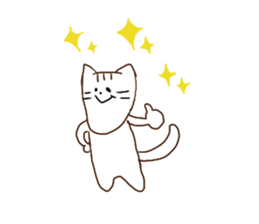 The cat which has a long graffti face sticker #1529577