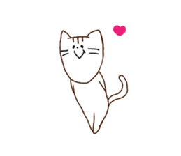 The cat which has a long graffti face sticker #1529585