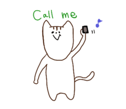 The cat which has a long graffti face sticker #1529586