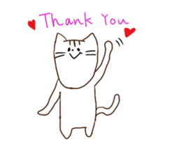 The cat which has a long graffti face sticker #1529589