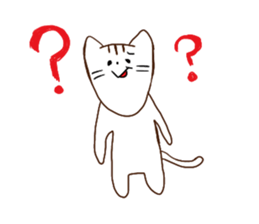 The cat which has a long graffti face sticker #1529593