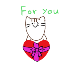 The cat which has a long graffti face sticker #1529607