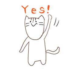 The cat which has a long graffti face sticker #1529609