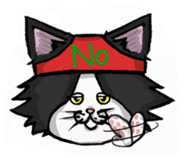 The Cat Wearing A Hat By Mimichu Sticker 1531326