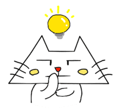 The "Triangle Cat" sticker #1531422