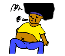 MR...Afro sticker #1532815