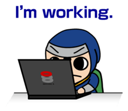 Little Ninja Work Version sticker #1533301