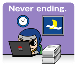 Little Ninja Work Version sticker #1533334
