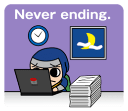 Little Ninja Work Version sticker #1533334