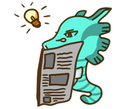 HippocampusKUSO octopus squid Cute ocean sticker #1533937