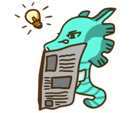 HippocampusKUSO octopus squid Cute ocean sticker #1533937