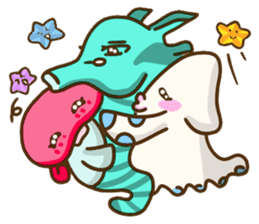 HippocampusKUSO octopus squid Cute ocean sticker #1533940