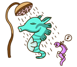 HippocampusKUSO octopus squid Cute ocean sticker #1533945