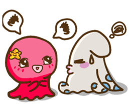 HippocampusKUSO octopus squid Cute ocean sticker #1533950