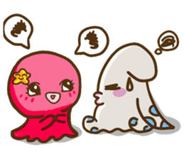 HippocampusKUSO octopus squid Cute ocean sticker #1533950