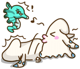 HippocampusKUSO octopus squid Cute ocean sticker #1533962
