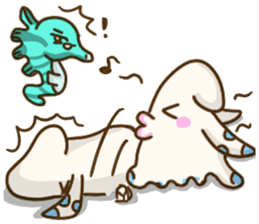 HippocampusKUSO octopus squid Cute ocean sticker #1533962