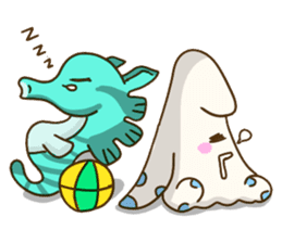 HippocampusKUSO octopus squid Cute ocean sticker #1533965