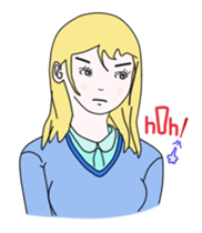 The various feelings of girls. sticker #1534179