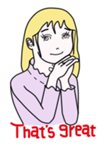 The various feelings of girls. sticker #1534190