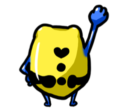 Yellow happy dendrobates sticker #1534422