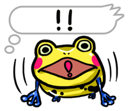 Yellow happy dendrobates sticker #1534430