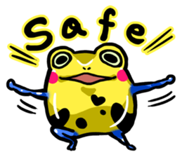 Yellow happy dendrobates sticker #1534438