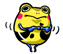 Yellow happy dendrobates sticker #1534449