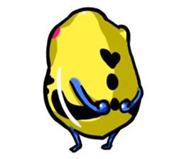 Yellow happy dendrobates sticker #1534455