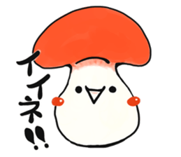 smiley mushroom sticker #1534457