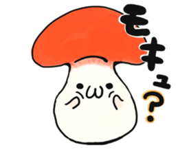 smiley mushroom sticker #1534462