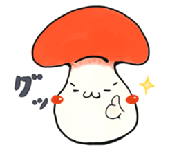 smiley mushroom sticker #1534463