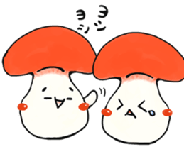 smiley mushroom sticker #1534474