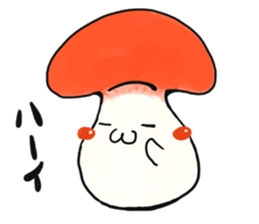 smiley mushroom sticker #1534475
