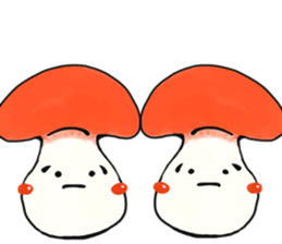 smiley mushroom sticker #1534477