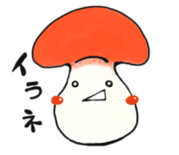 smiley mushroom sticker #1534482