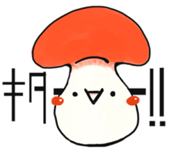 smiley mushroom sticker #1534486