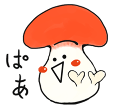 smiley mushroom sticker #1534487