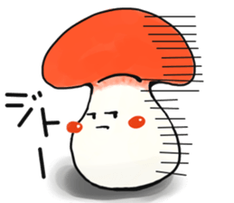 smiley mushroom sticker #1534488