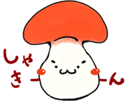 smiley mushroom sticker #1534489