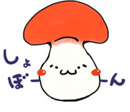 smiley mushroom sticker #1534490