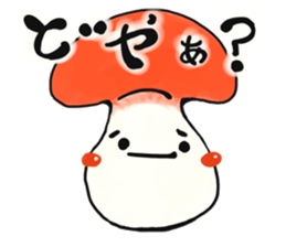 smiley mushroom sticker #1534491