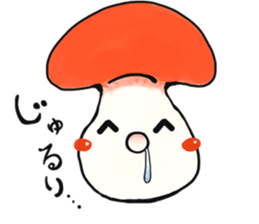 smiley mushroom sticker #1534492