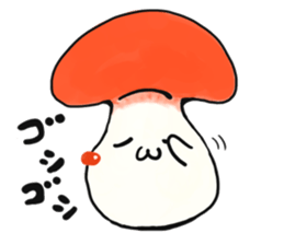 smiley mushroom sticker #1534493