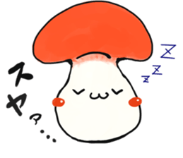 smiley mushroom sticker #1534494