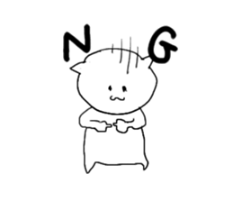 A Cat that became a human sticker #1534728