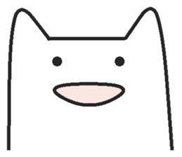 Woman cat Character-less version sticker #1534816