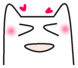 Woman cat Character-less version sticker #1534817