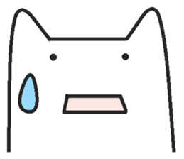 Woman cat Character-less version sticker #1534820