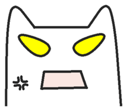 Woman cat Character-less version sticker #1534821